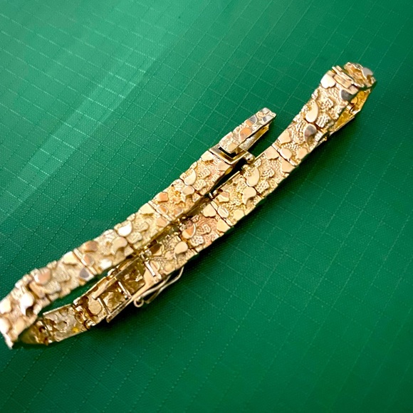 Jewelry 14k Solid Gold Nugget Bracelet Poshmark